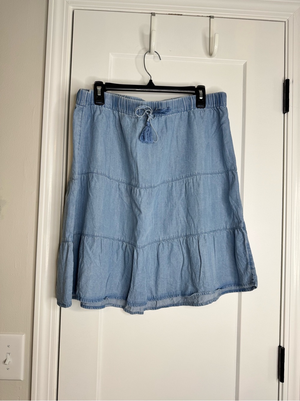 J. Jill Denim Tiered Skirt